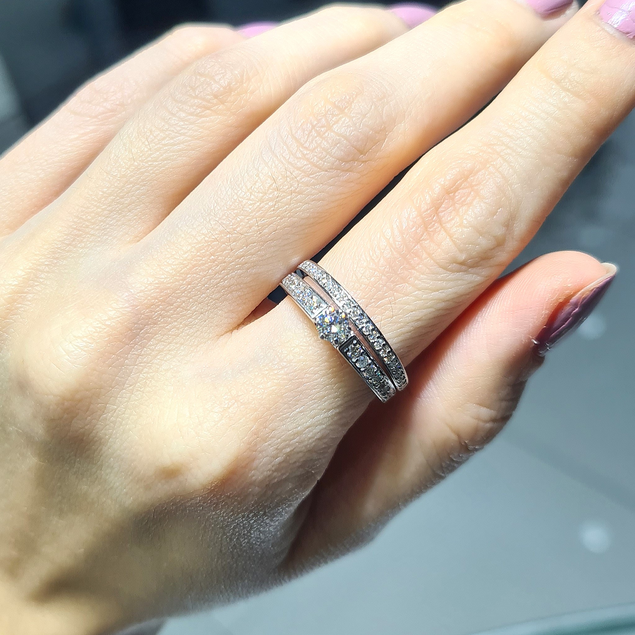 2.El Pırlanta 0,68 Karat Zen Sertifikalı Tektaş & Yarımtur Set X007054