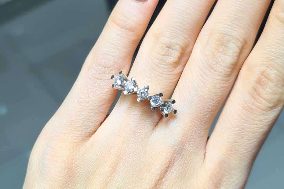 2.El Pırlanta 0,93 Karat Beştaş Yüzük X007117