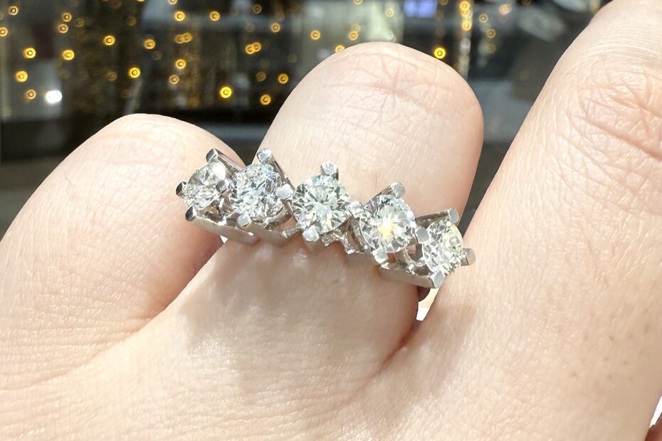 2.El Pırlanta 1,50 Karat Beştaş Yüzük X007175