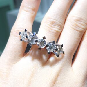 2.El Pırlanta 5,04 Karat Beştaş Yüzük X007163