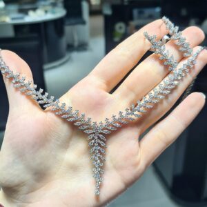 2.El Pırlanta Set 7.86 Ct Gerdanlık ve Küpe X007075-X007076