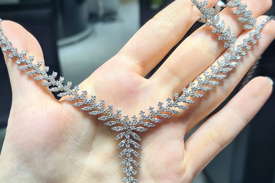 2.El Pırlanta Set 7.86 Ct Gerdanlık ve Küpe X007075-X007076