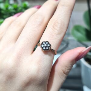 2.El Pırlanta 0,07 Karat Atasay Damgalı Elmas Yüzük X007347