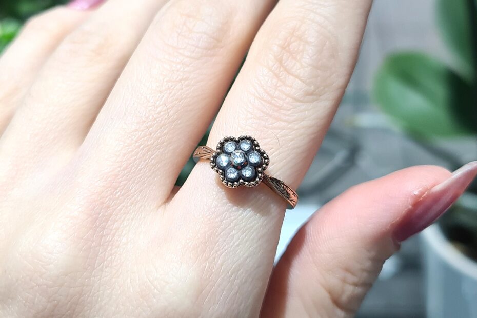 2.El Pırlanta 0,07 Karat Atasay Damgalı Elmas Yüzük X007347