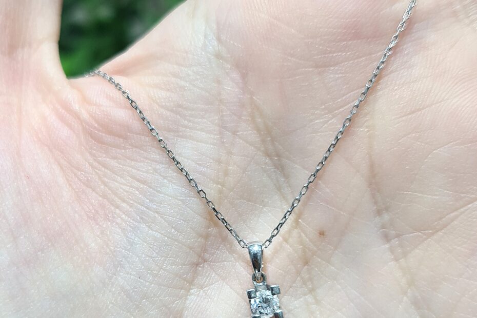 2.El Pırlanta 0,14 Karat Tektaş Kolye X006542