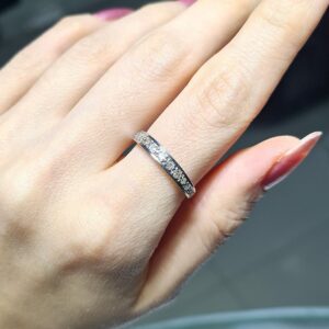 2.El Pırlanta 0,15 Karat Yarımtur Yüzük X007062