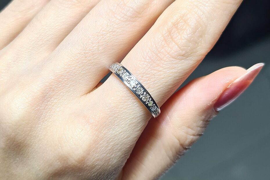 2.El Pırlanta 0,15 Karat Yarımtur Yüzük X007062