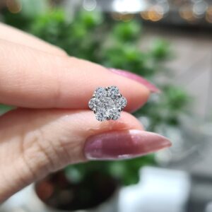 2.El Pırlanta 0,40 Karat Tek Coronet Küpe X007363