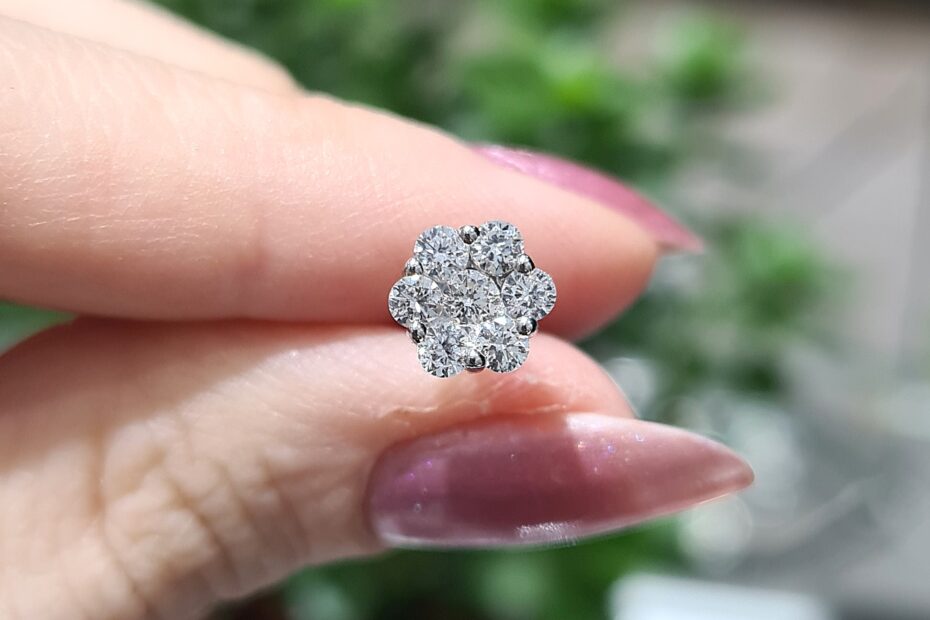 2.El Pırlanta 0,40 Karat Tek Coronet Küpe X007363