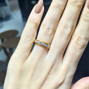 2.El Pırlanta 0,40 Karat Yarımtur Yüzük X007299