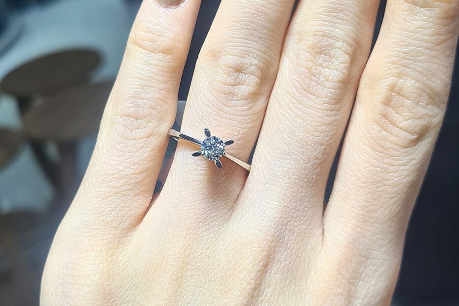 2.El Pırlanta 0,41 Karat GIA Sertifikalı Tektaş Yüzük X006933