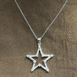 2.El Pırlanta 0,45 Karat Yıldız Kolye X007218