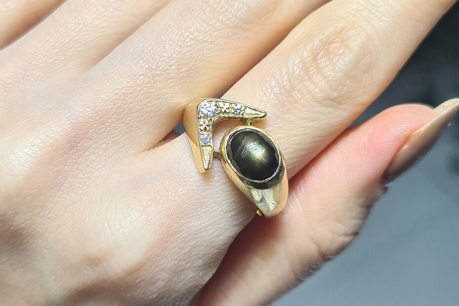 2.El Pırlanta 1,10 Karat Pırlanta ve Safir Yüzük ALM1169