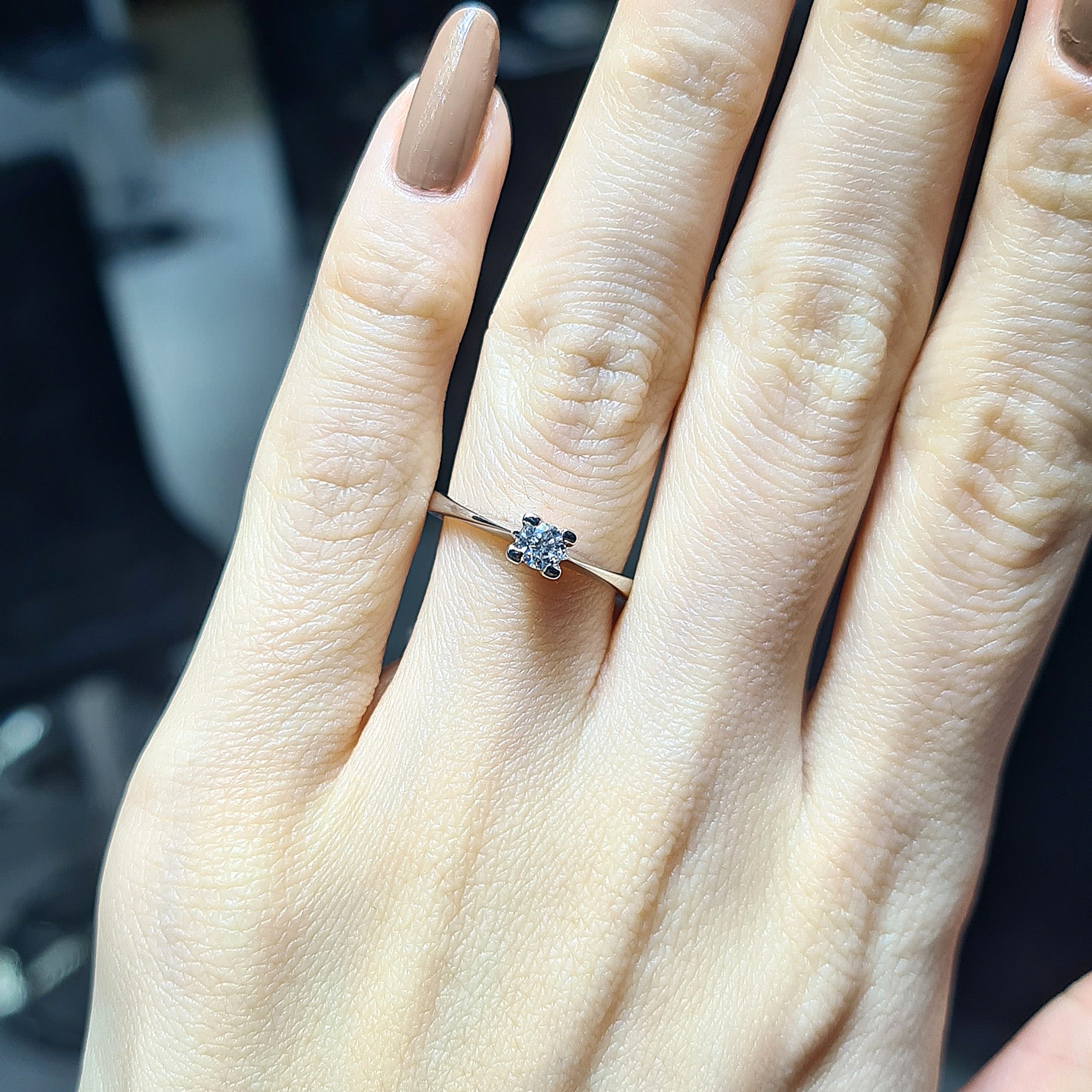 2.El Pırlanta 0,19 Karat Tektaş Yüzük X007431