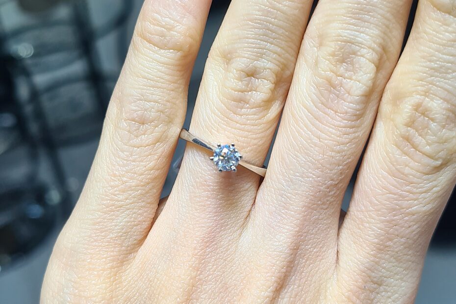 2.El Pırlanta 0,40 Karat GIA Sertifikalı Tektaş Yüzük X007512