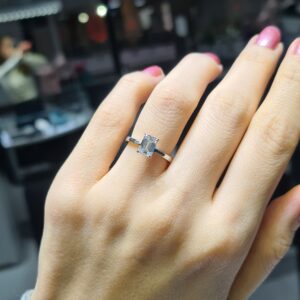 2.El Pırlanta 1,00 Karat HRD Sertifikalı D Renk Tektaş Yüzük X007482