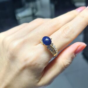 2.El Pırlanta 2,60 Karat Pırlanta & Safir Yüzük ALM2185