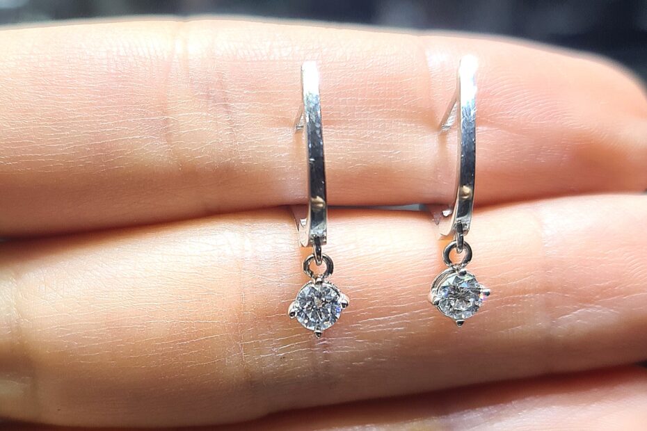 Pırlanta 0,34 Karat Küpe KP02683