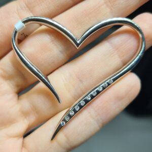 2.El Pırlanta 0,12 Karat Kalp Kolye Ucu X007670