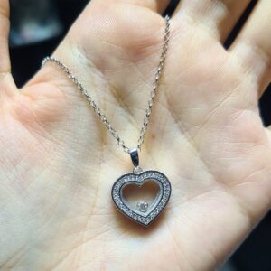 2.El Pırlanta 0,16 Karat Kalp Kolye X007528