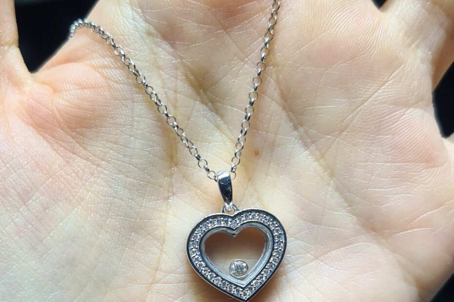 2.El Pırlanta 0,16 Karat Kalp Kolye X007528