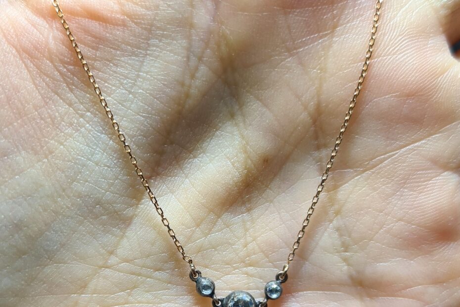 2.El Pırlanta 0,23 Karat Elmas Kolye KK00186