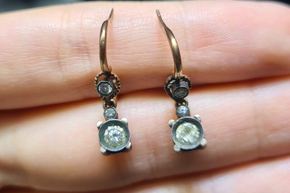 2.El Pırlanta 0,30 Karat Elmas Küpe X007669