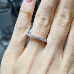 2.El Pırlanta 0,42 Karat Yarımtur Yüzük X007685