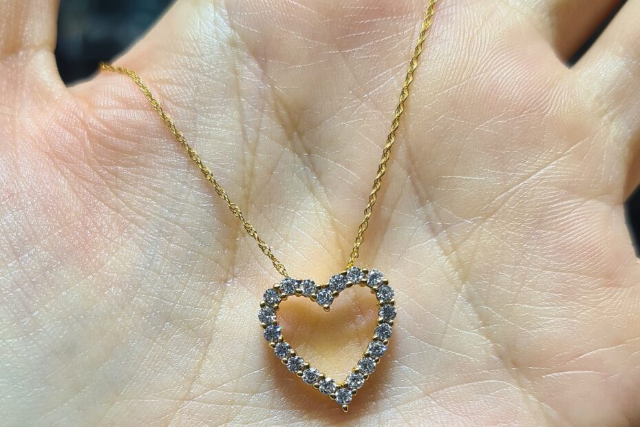 2.El Pırlanta 0,60 Karat Kalp Kolye X007537