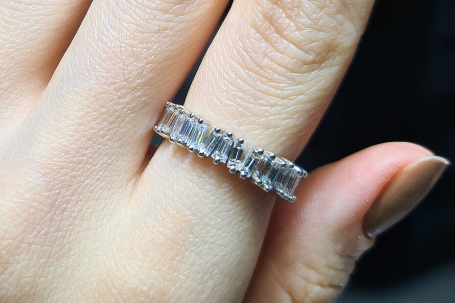 2.El Pırlanta 0,96 Karat Baget Yüzük X007680