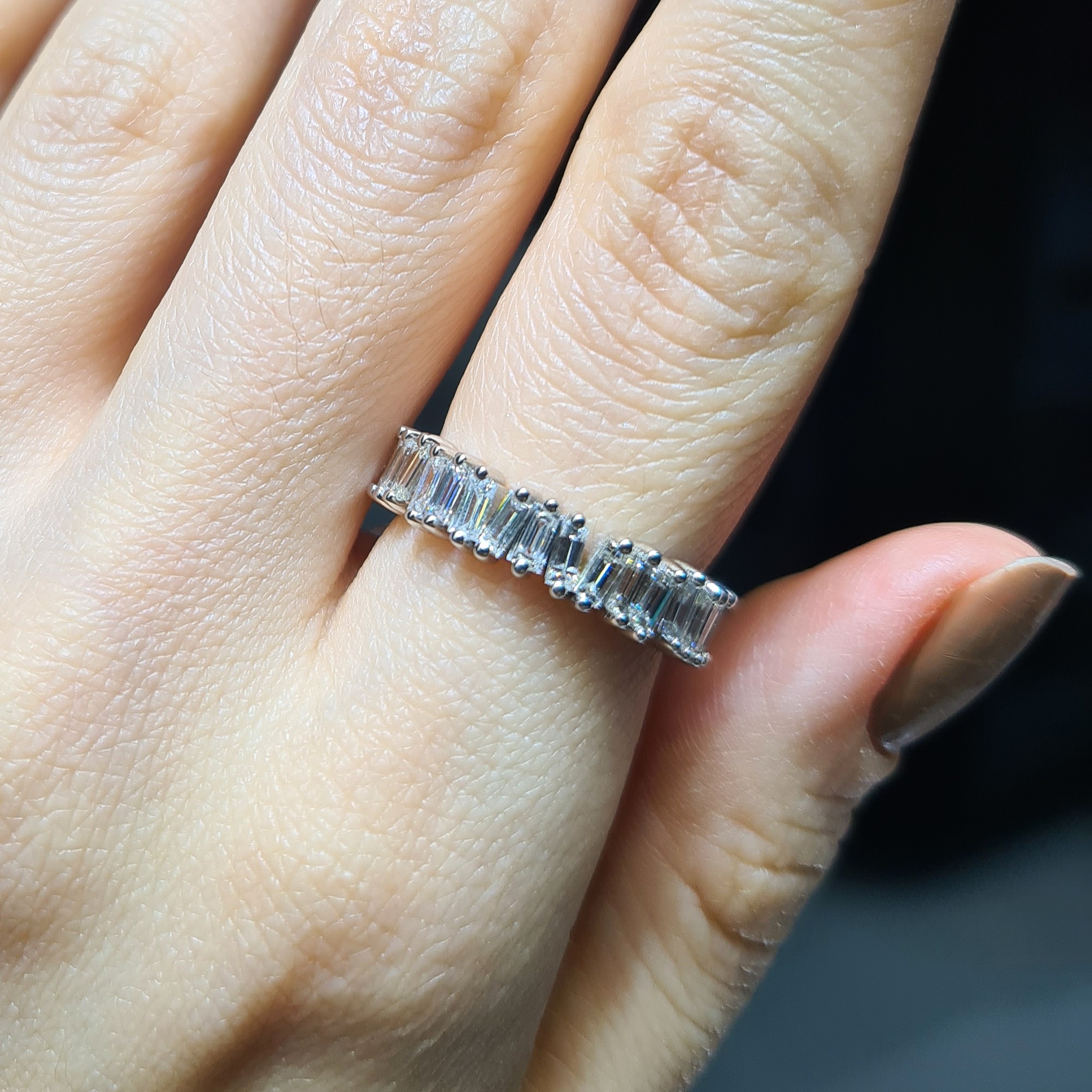 2.El Pırlanta 0,96 Karat Baget Yüzük X007680