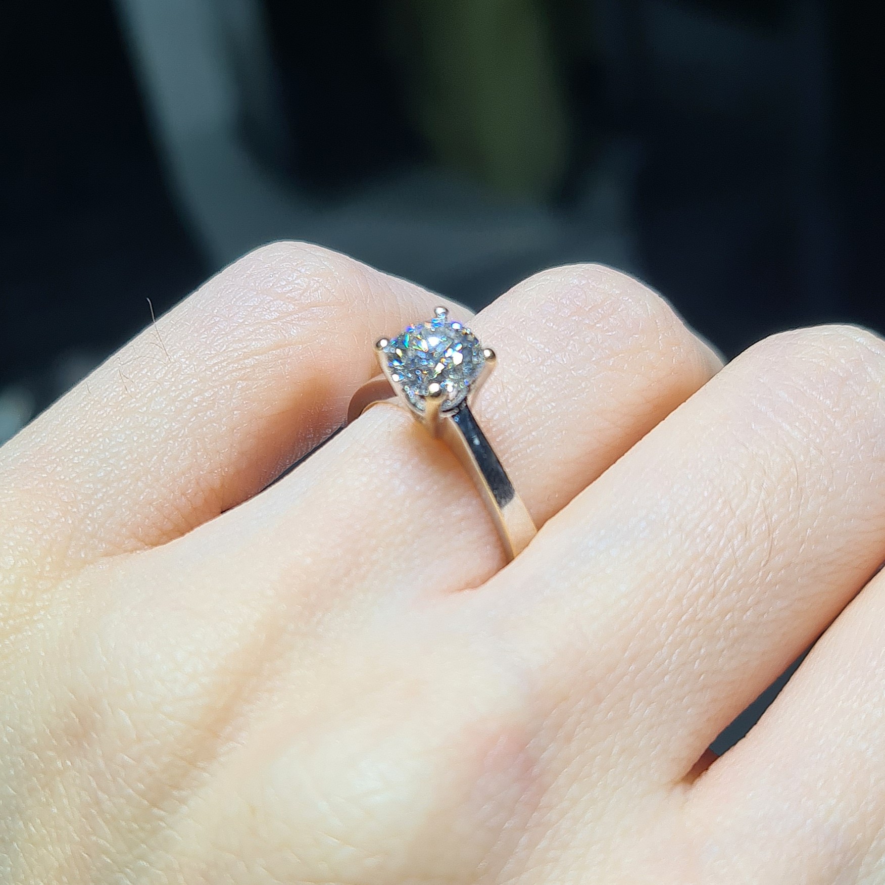 2.El Pırlanta 1,00 Karat GIA Sertifikalı Tektaş Yüzük X007627-2