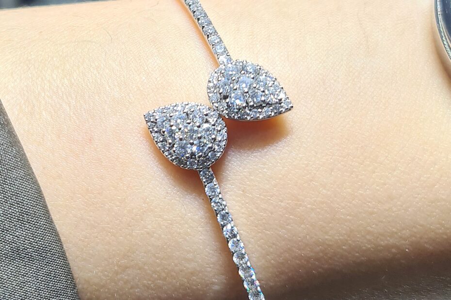 2.El Pırlanta 1,40 Karat Kelepçe Bileklik X007654