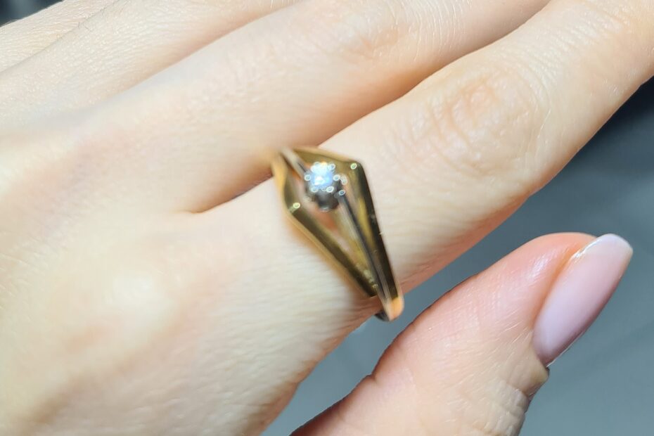 2.El Pırlanta 0,09 Karat Yüzük ALM1136