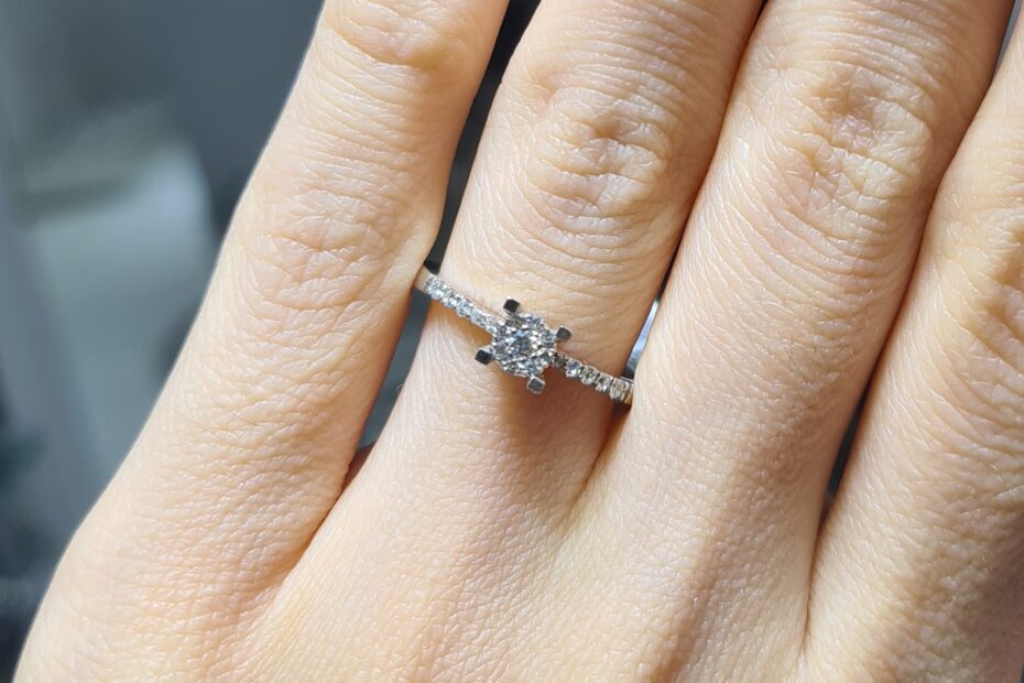 2.El Pırlanta 0,19 Karat Tektaş Yüzük X007706