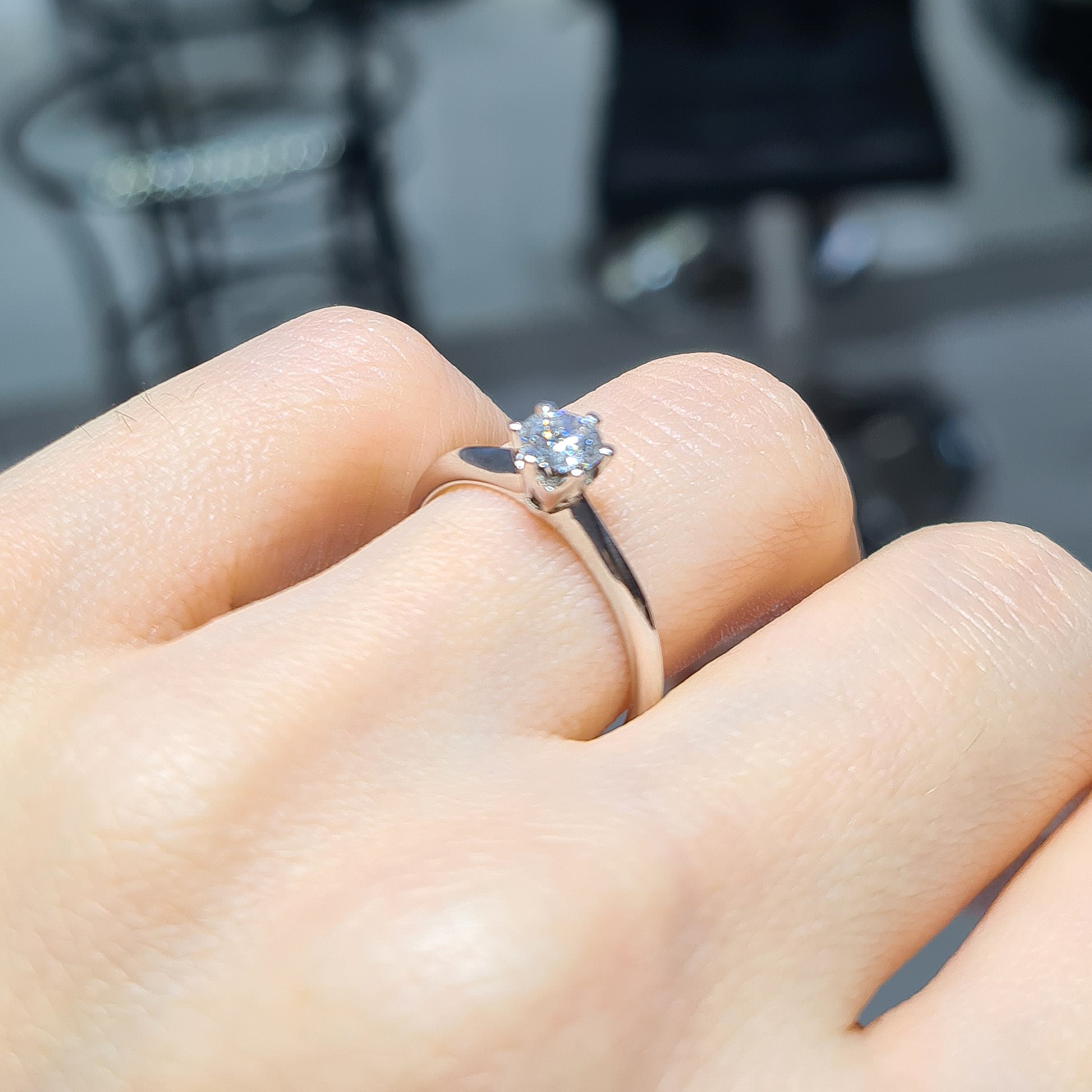 2.El Pırlanta 0,30 Karat Tektaş Yüzük X007662-2