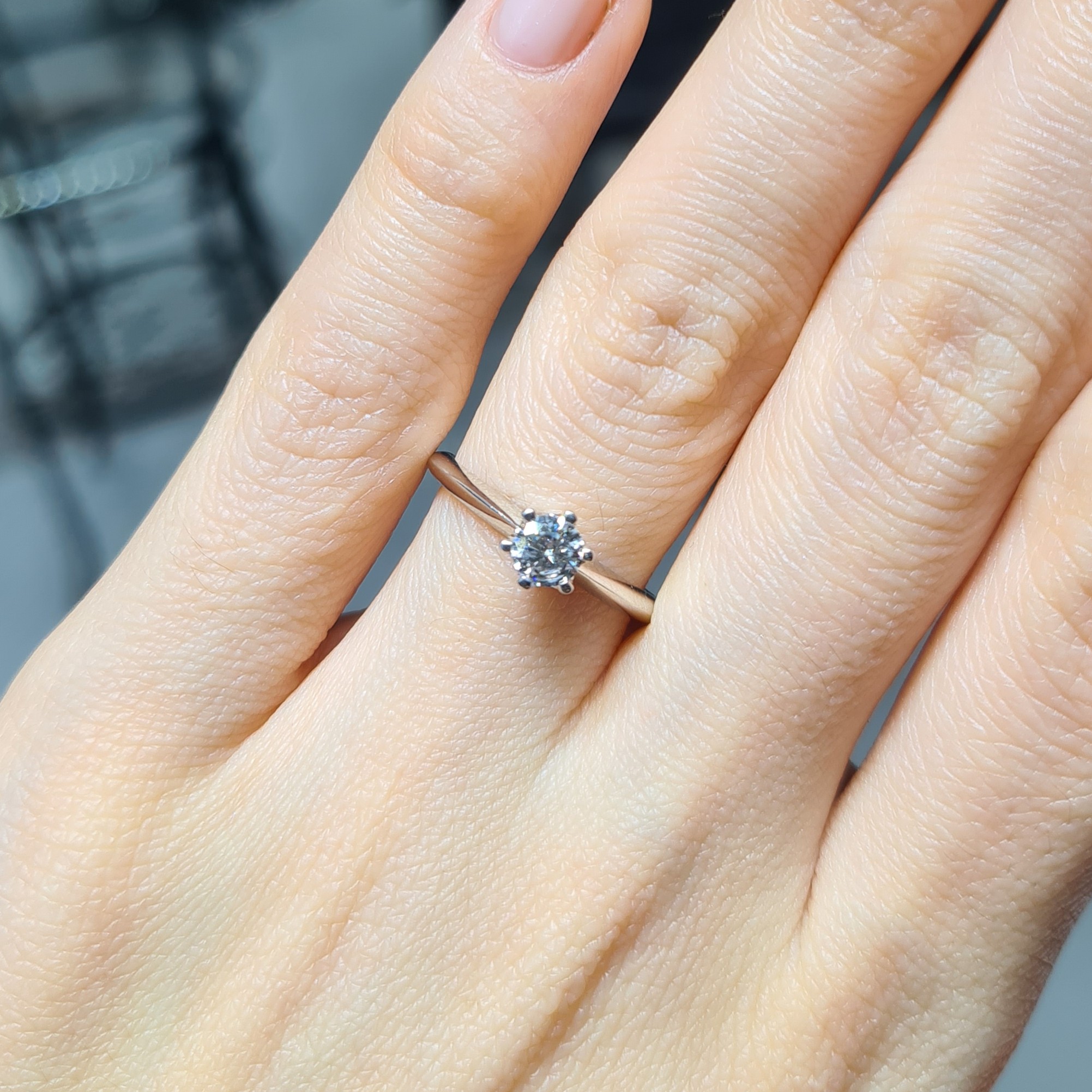 2.El Pırlanta 0,30 Karat Tektaş Yüzük X007662