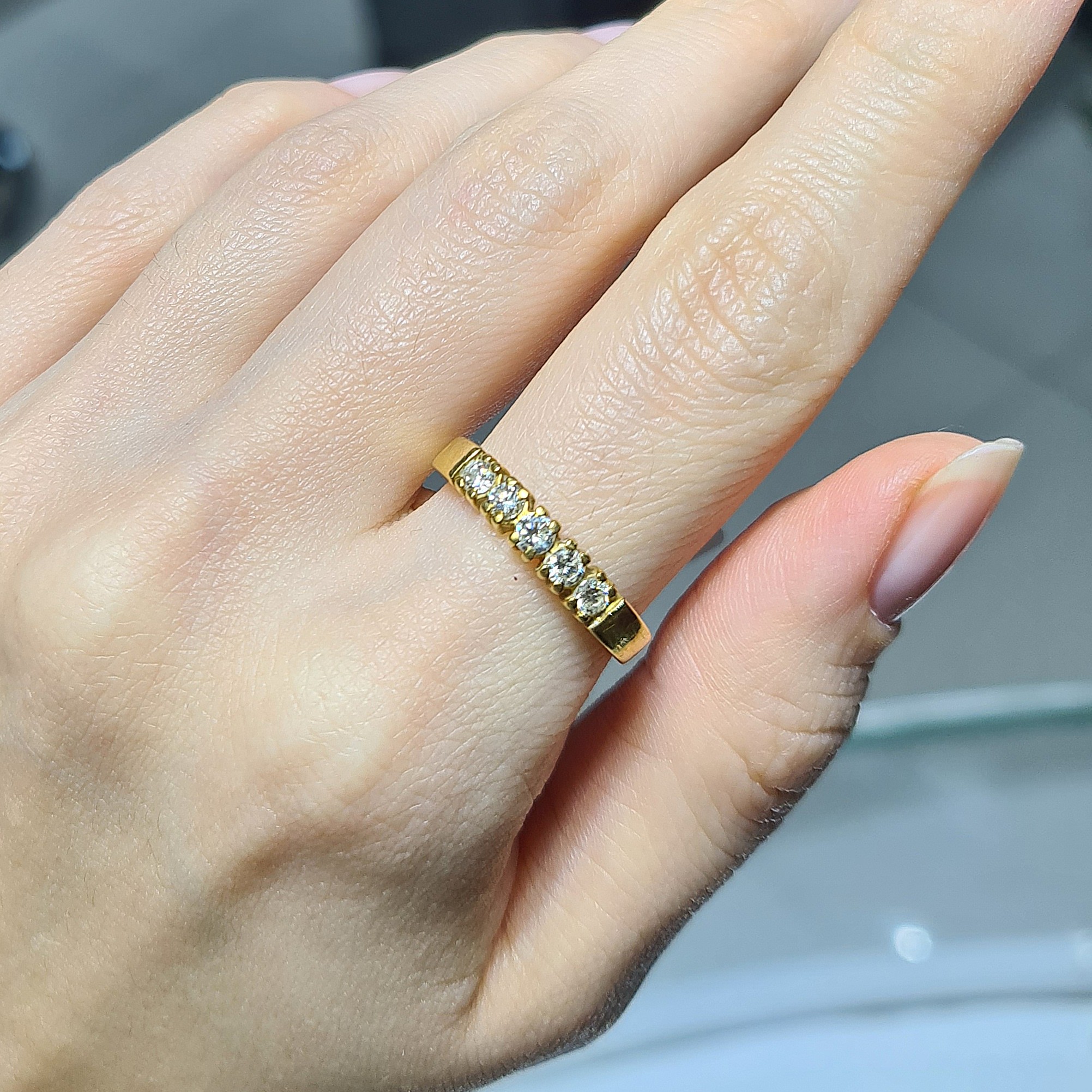 2.El Pırlanta 0,35 Karat Yarımtur Yüzük ALM1151