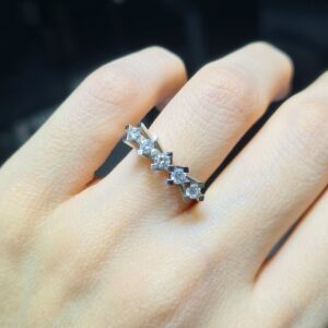 2.El Pırlanta 0,41 Karat HRD Sertifikalı Beştaş Yüzük X007729