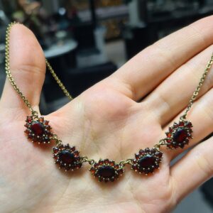 2.El Pırlanta Garnet Kolye ALM1088