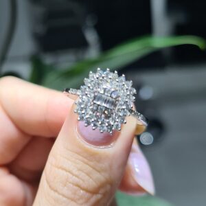 2.El Pırlanta 0,37 Karat Baget Yüzük X008292