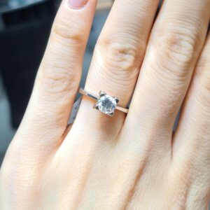 2.El Pırlanta 0,65 Karat Tektaş Yüzük X008174
