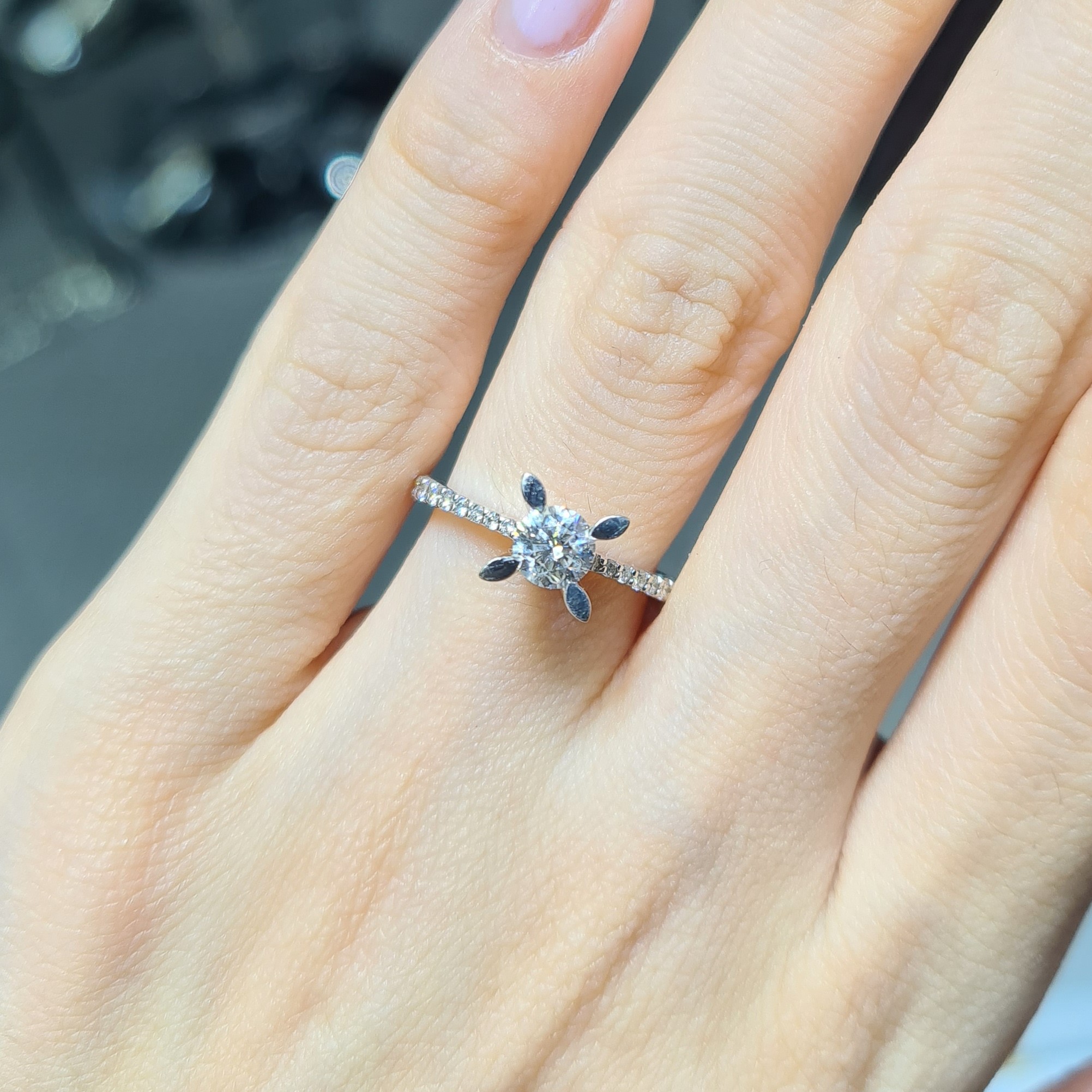 Pırlanta 0,62 Karat HRD Sertifikalı Tektaş Yüzük X008278