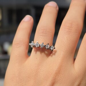 2.El Pırlanta 0,65 Karat Beştaş Yüzük X005136