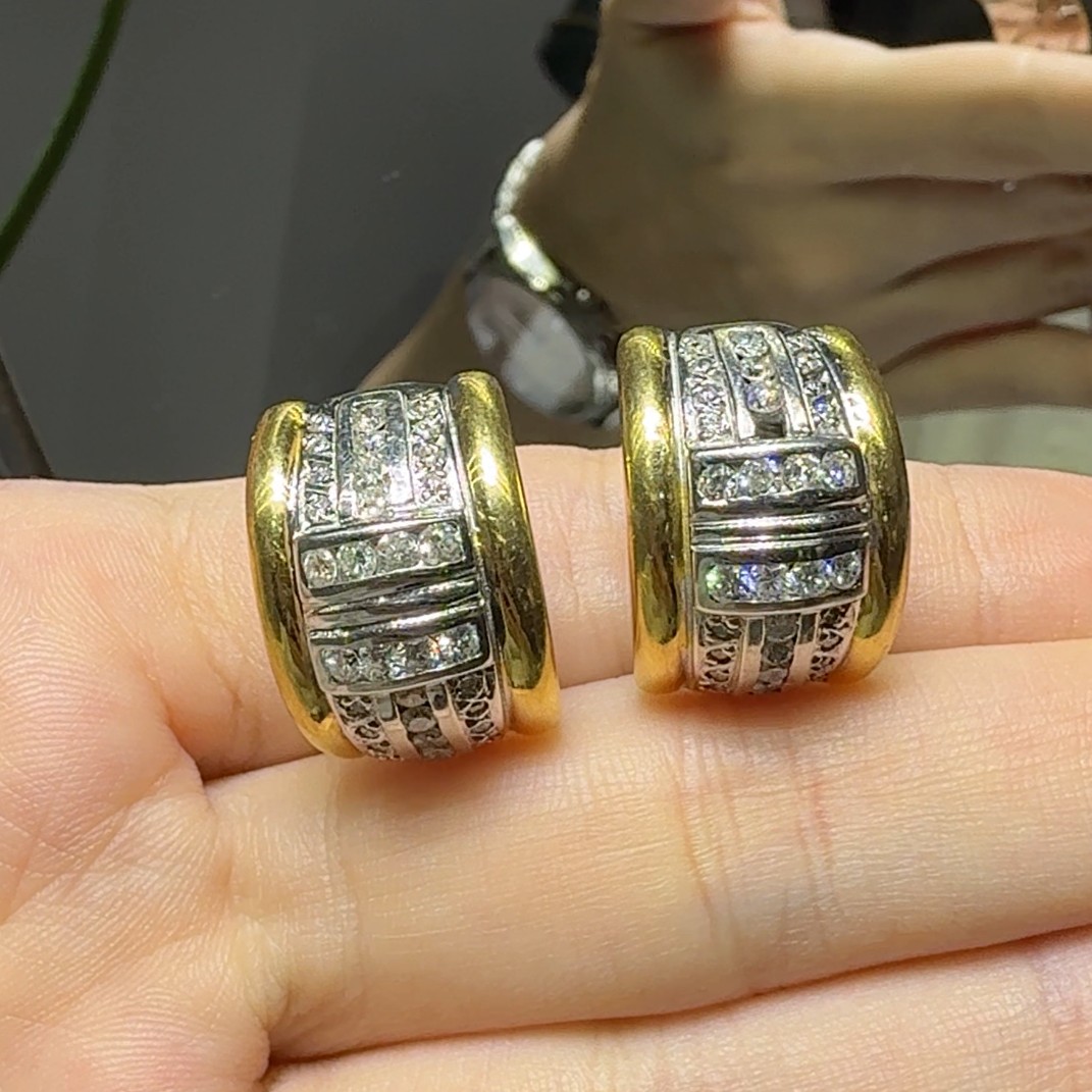 2.El Pırlanta 1,10 Karat Küpe X008462