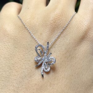 2.El Pırlanta 0,40 Karat Kelebek Kolye DY00016