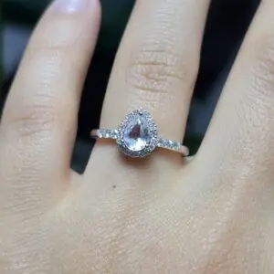 2.El Pırlanta 1,00 Karat Topaz & Pırlanta Yüzük X008599