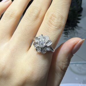 2.El Pırlanta 0,50 Karat Çiçek Yüzük X008746