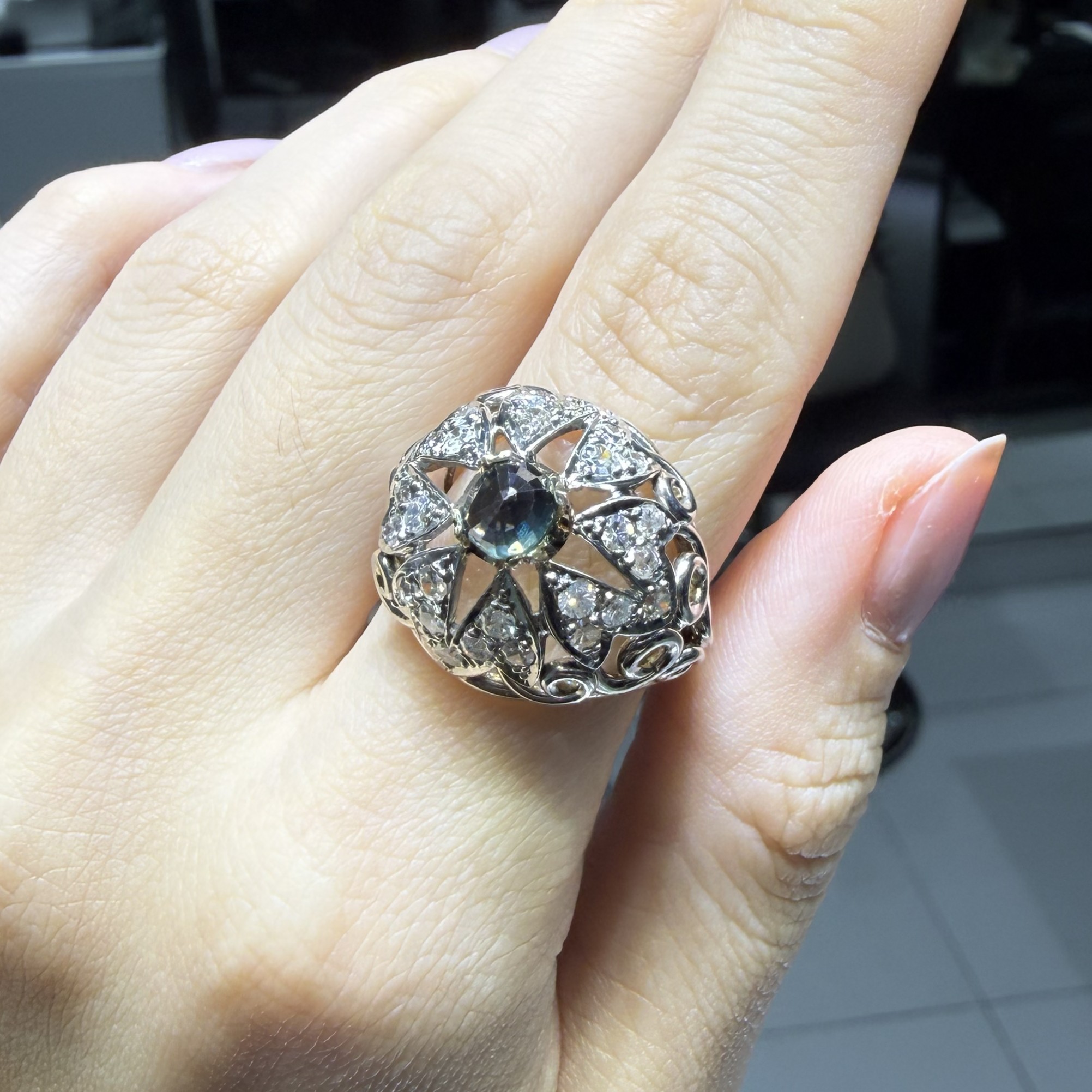 2.El Pırlanta 1,47 Karat Safir Yüzük X008718